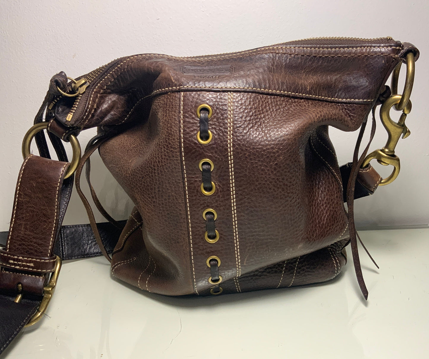 Coach Chelsea 10399 Brown Leather Purse