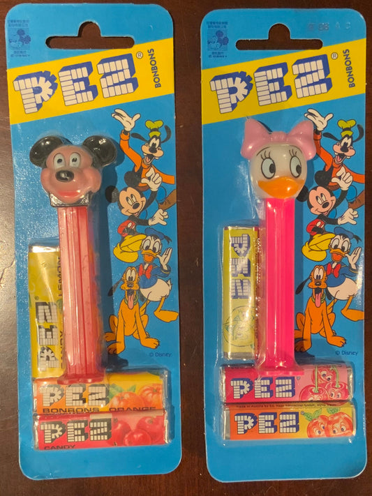 Vintage Mickey Mouse and Friends Pez Dispensers