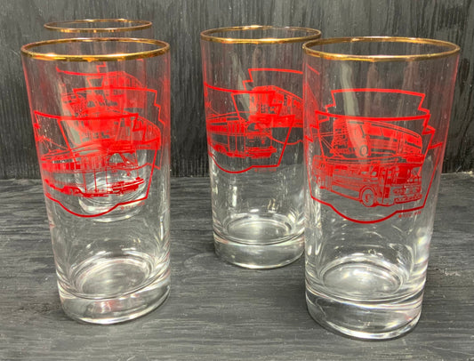 Vintage Toronto Transit Commission TTC Drink Glasses